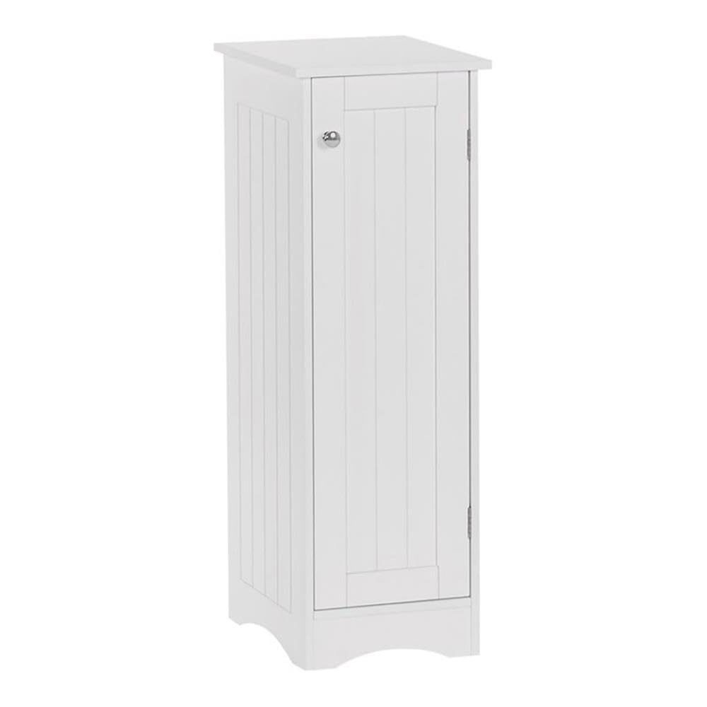 Front. Hirose Alice - Ashland Slim Linen Cabinet - Narrow For Storage With 2 Shelves Small Spaces ASSEMBLED - Default.