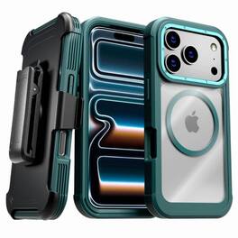 RomeTech - Defender Crystal Case for Apple iPhone 17 Pro Max - Green