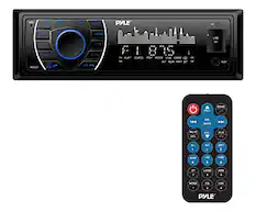 MC PYLE RESET OLK 4 ROM 10 F181 > FLAT CLASS POP ROCK use CARD << > MT ROM APT 8Y < US 80 AUX VOL. BAND SEL ENTER PM MUTE DEL VOL CLK I INT 2 RPT 3 RDM 4 -10 5 +10 6 ST 7 LOUD a AMS MODE eQ a LOC