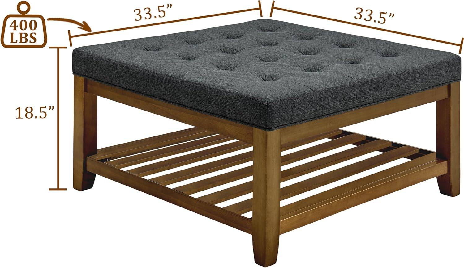400 LBS  
33.5" x 33.5"  
18.5"