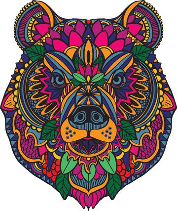 Front. TCG Toys - SHAPES PUZZLE- BEAR.