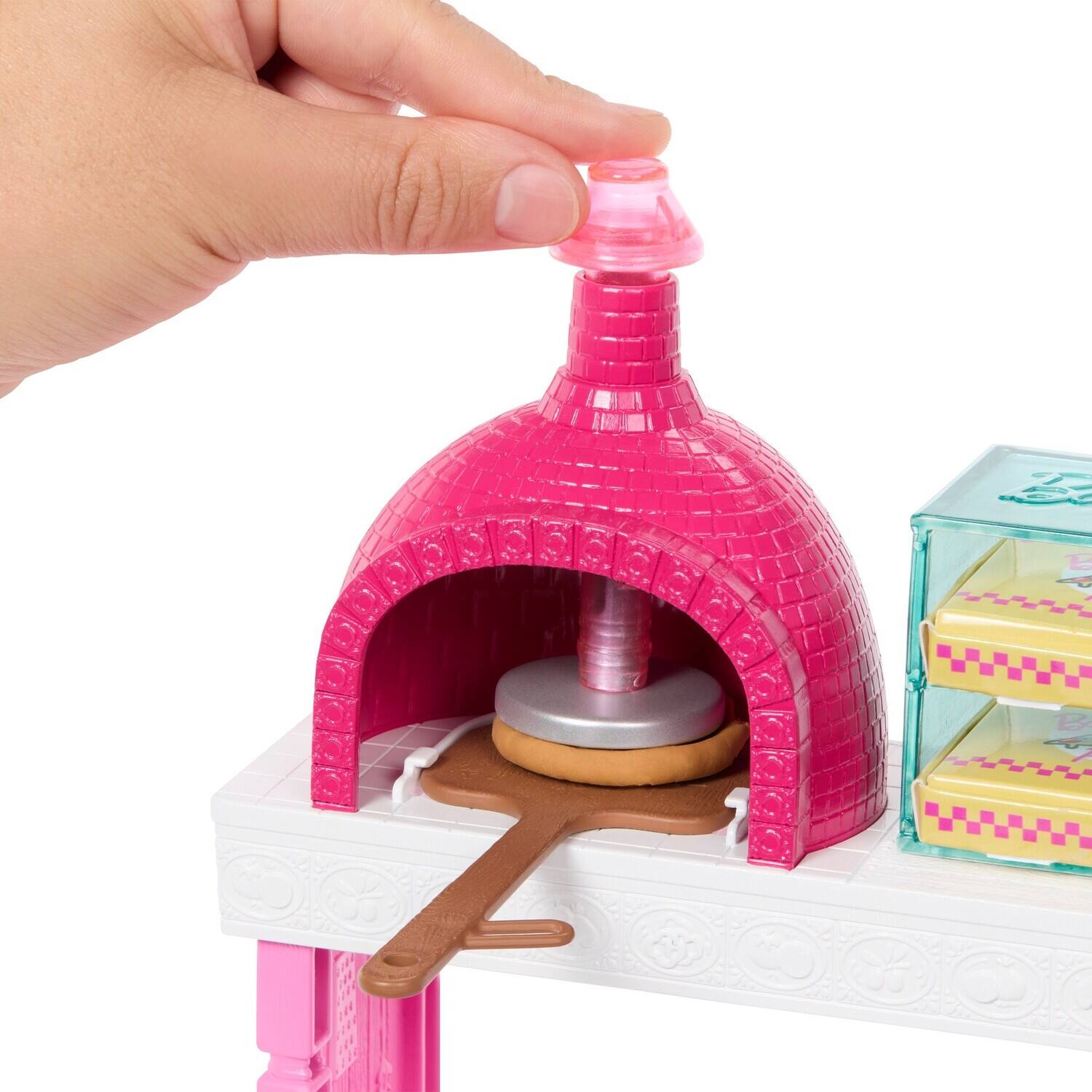Alt View 2. Mattel - Barbie Pizza Shop Playset With Blonde Doll   - COLLECTIBLES - Multicolor.