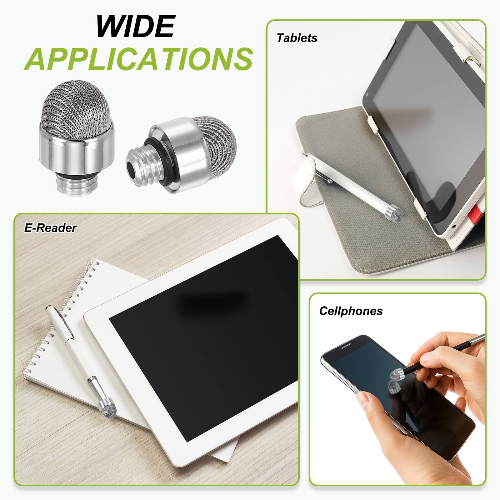 WIDE APPLICATIONS

- Tablets
- E-Reader
- Cellphones