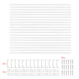 VEVOR - 20-Pack 3.3 ft/1M V Shape LED Aluminum Channel, with Milky Cover, End Caps and Mounting Clips, Aluminum Profile - Silver