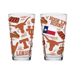 Indigo Falls - Texas Longhorns 16oz. Local Pint Glass - Multicolor