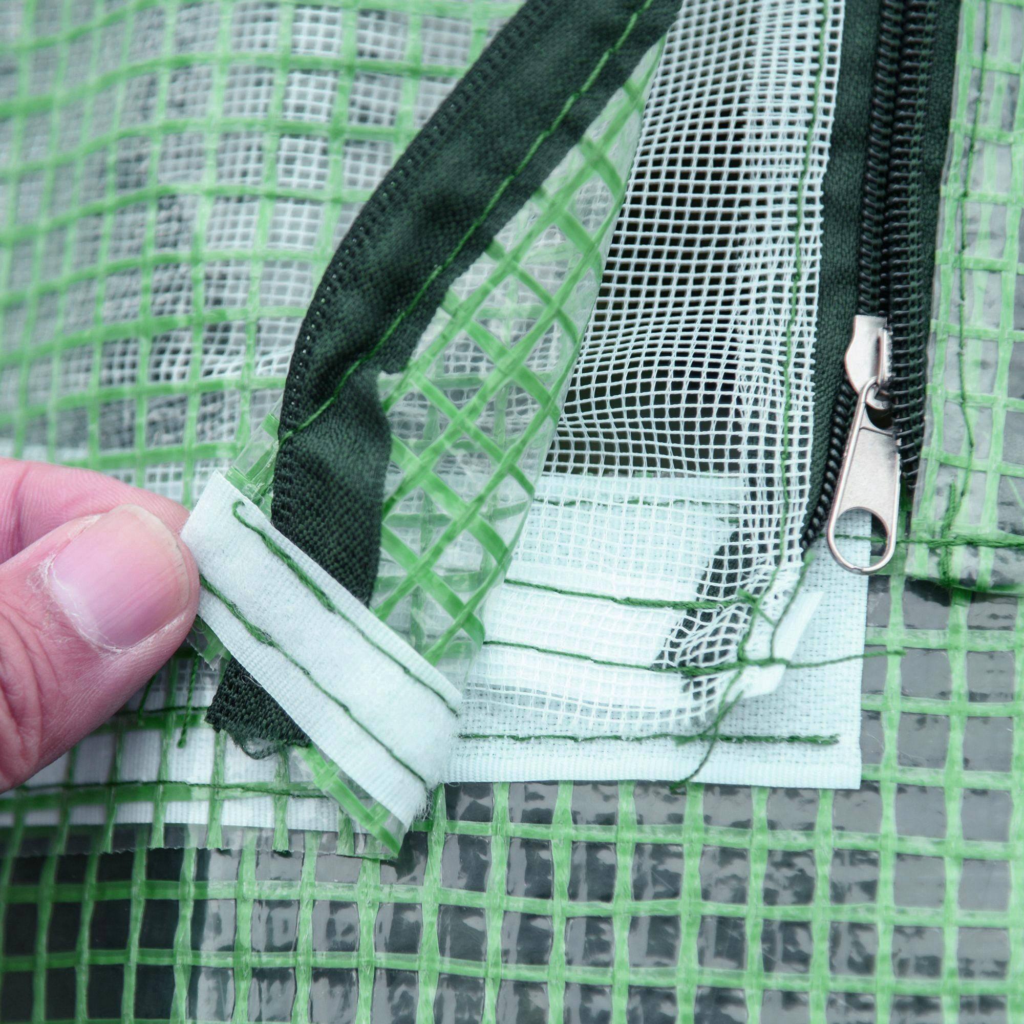 Alt View 7. Outsunny - 71" x 55" x 32" Mini Greenhouse, Small Green House, Garden Planting Shed, Outdoor Flower Planter Warm House.