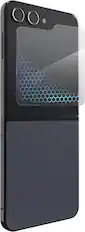 Front. ZAGG - Zagg Glass Antimicrobial Screen Protector - Samsung Galaxy Z Flip5 - clear.
