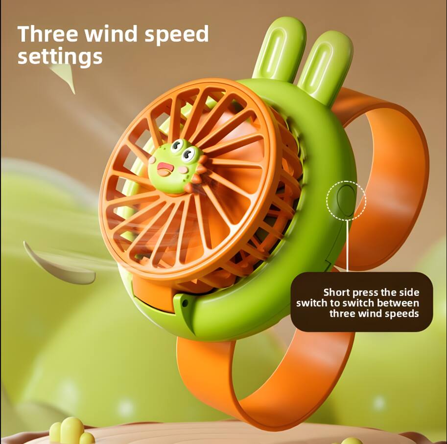 Three wind speed settings

Short press the side switch to switch between three wind speeds