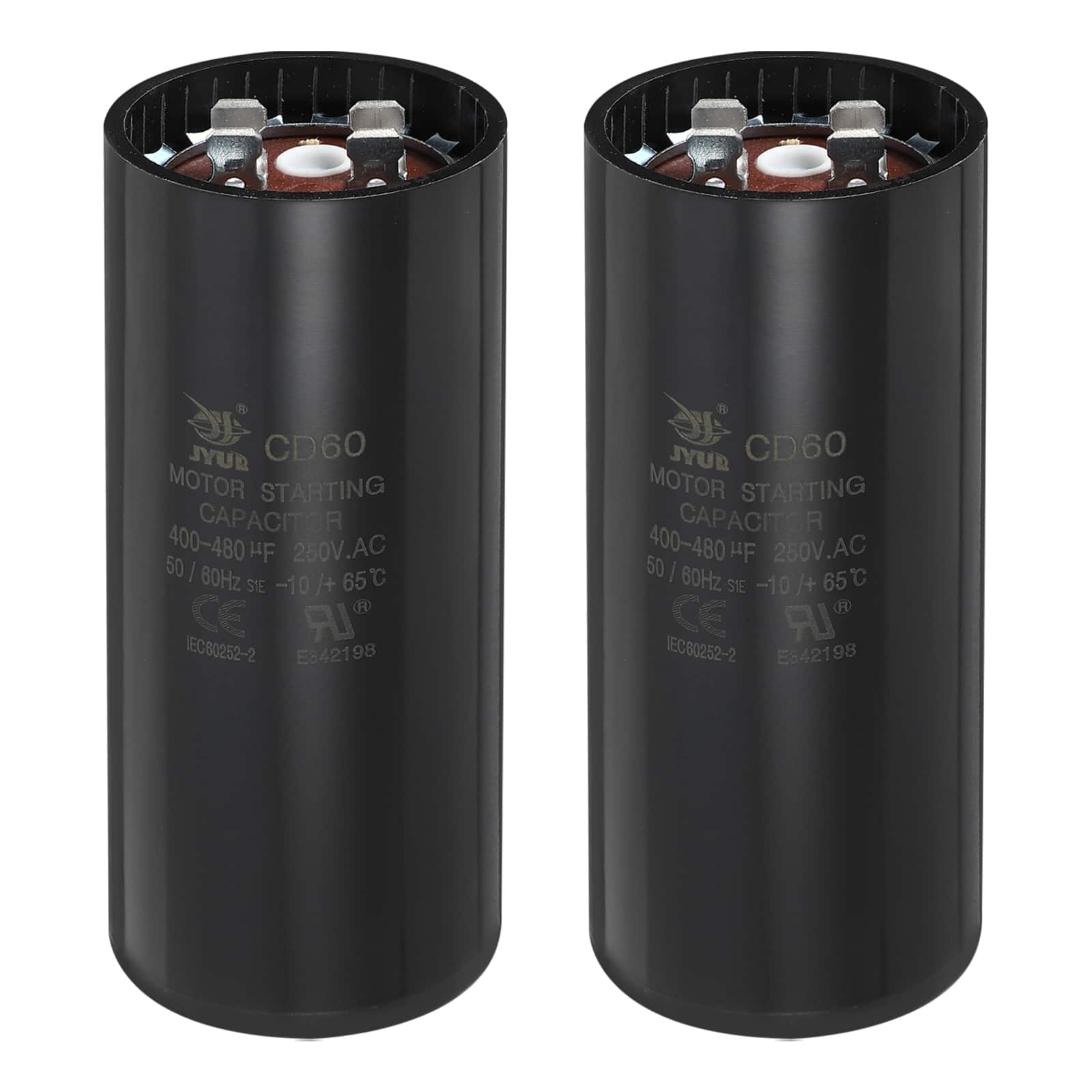 Unique Bargains - 2pcs CD60 Capacitor 400-480 Mfd, 250 VAC Run Motor Start for Electric Fan/Well Pump price history on PriceWatchPro