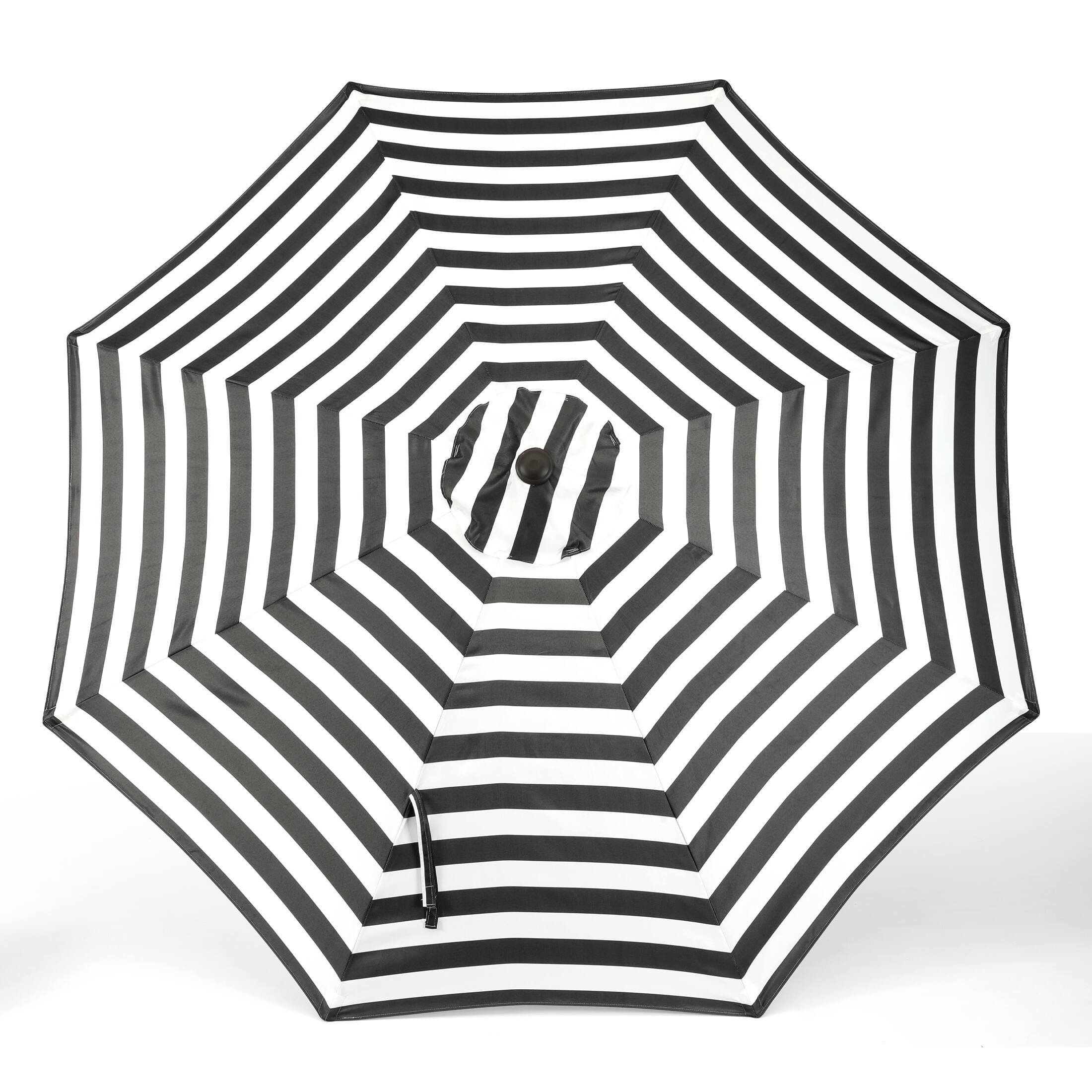 Alt View 2. WestinTrends - WestinTrends Paolo 9 ft. Patio Table Umbrella with tilt and crank features - Black/White.