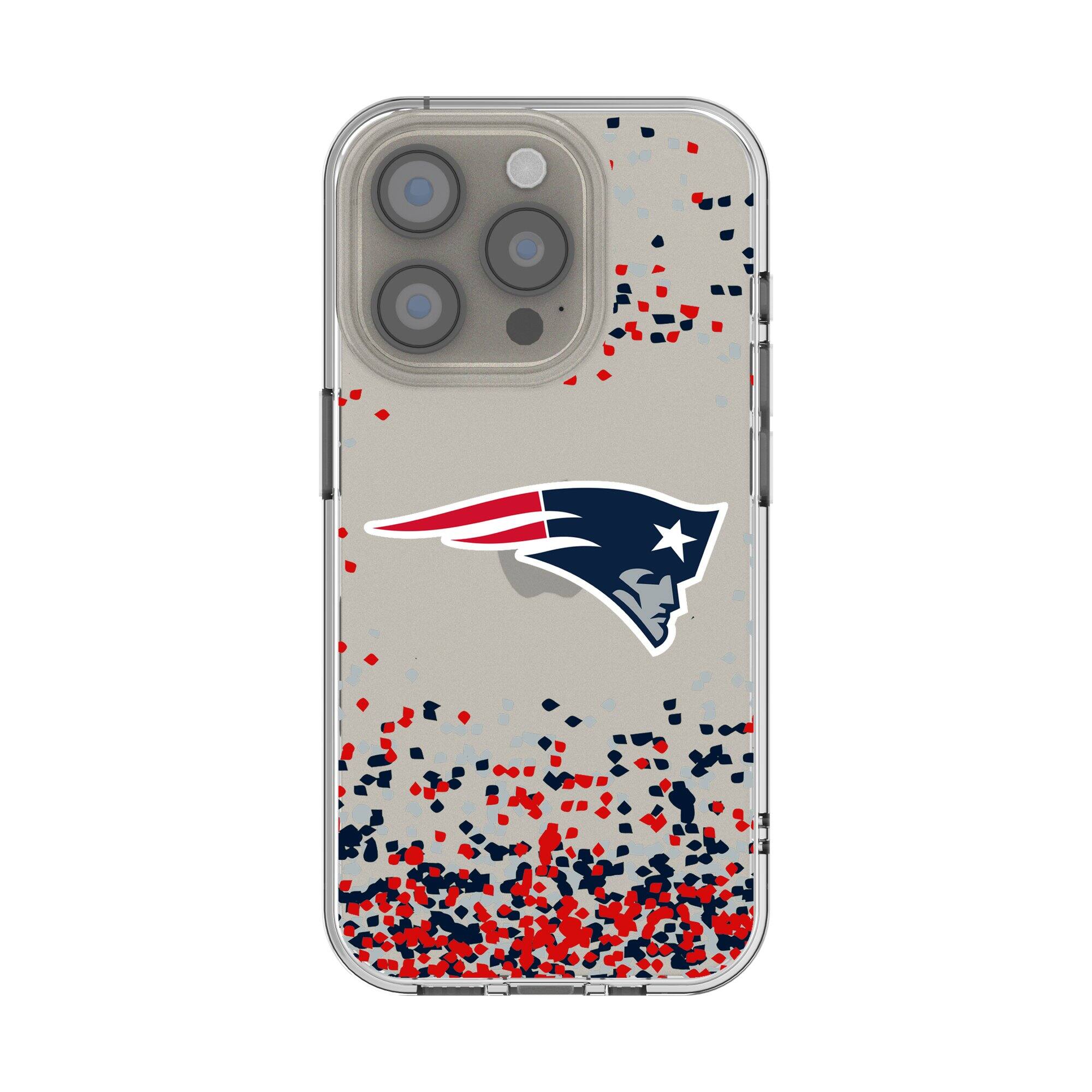 Front. Keyscaper - iPhone Clear Case with Confetti Design - 15 Pro Max - Multicolor.
