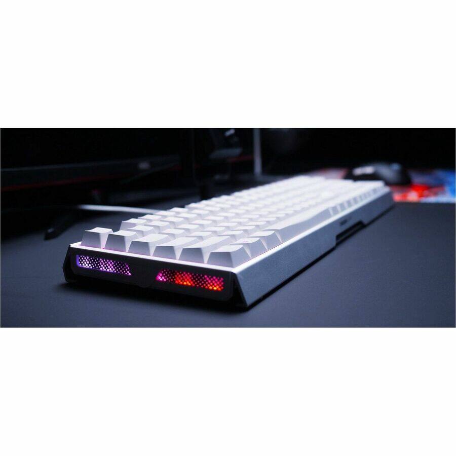 Alt View 4. CHERRY - CHERRY MX 3.1 Wired Gaming Keyboard - Black aluminum housing, MX2A BROWN RGB Switch, Abrasion resistant keys, Detachable - Black.