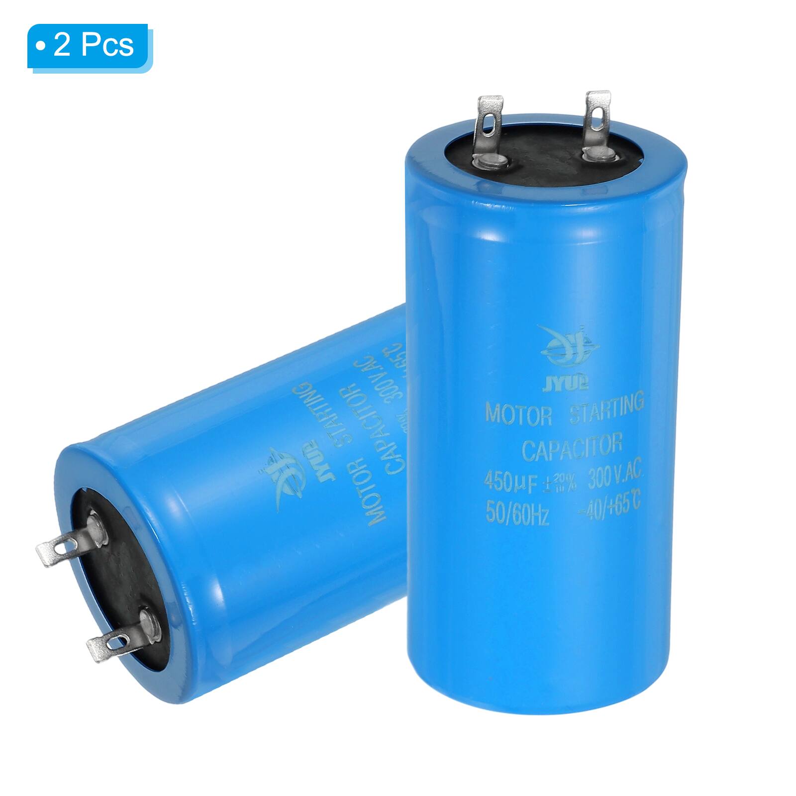 2 Pcs LAC 300V.AC 65C STARTING CAPACITOR 70 JYUB CAP MOTOR JYUB MOTOR STARTING CAPACITOR 450µF 130% 201 1a 2 300V.AC 50/60Hz -40/+65