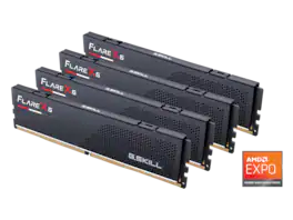 G.SKILL - Flare X5 256GB (4 x 64GB) 288-Pin PC RAM DDR5 6000 (PC5 48000) Desktop Memory Model F5-6000J3644D64GX4-FX5 - Black
