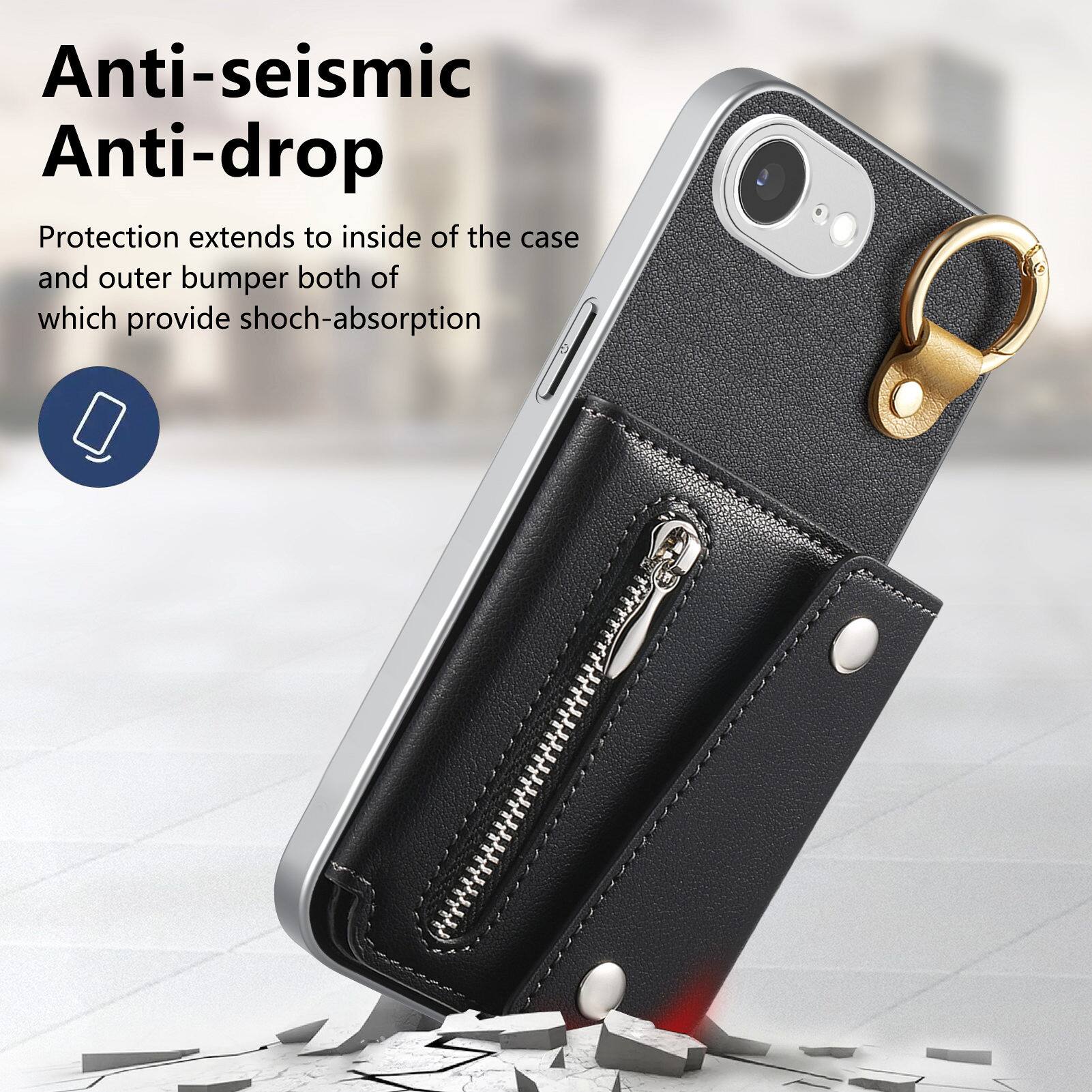 Anti-seismic Anti-drop Protection extends to inside of the case and outer bumper both of which provide shock-absorption