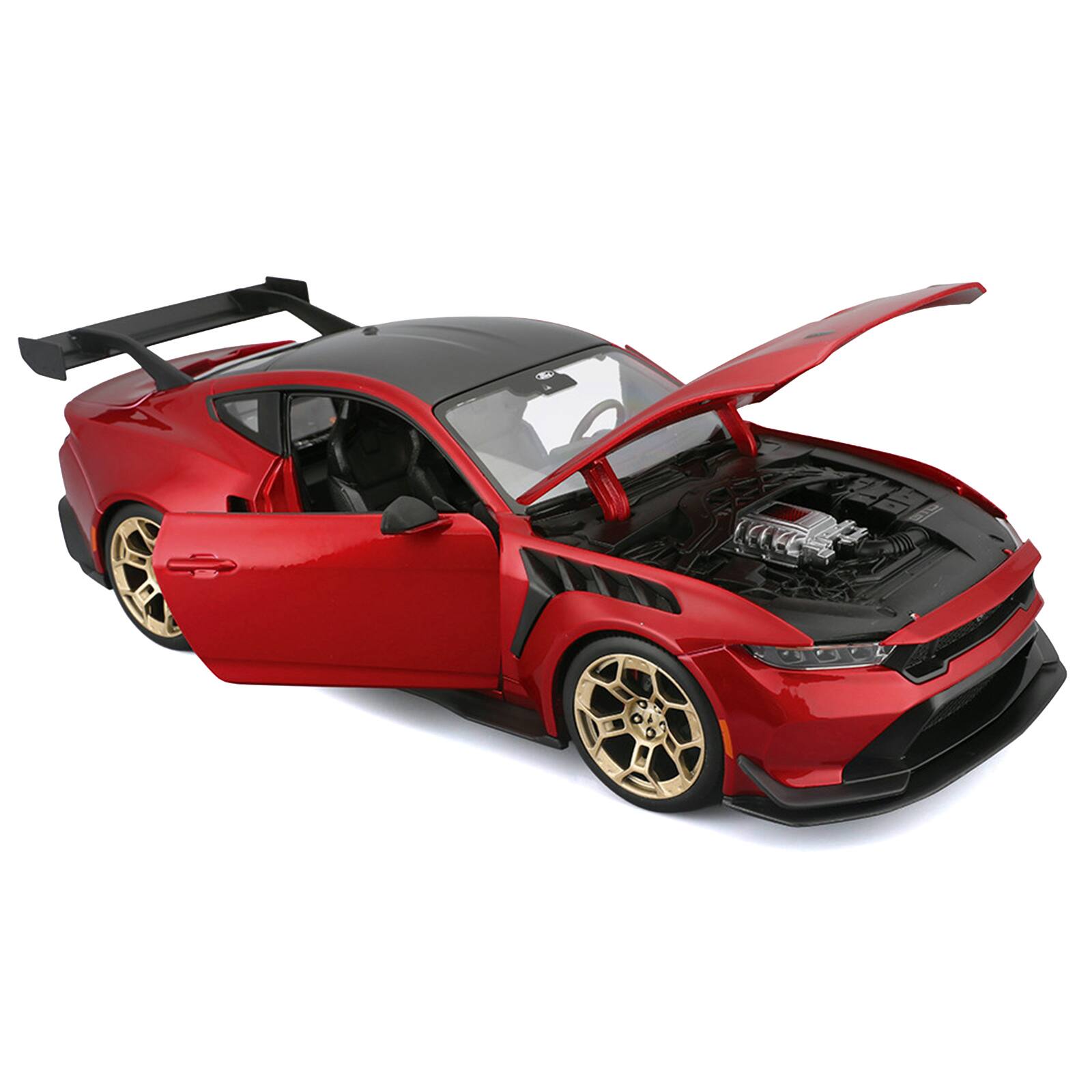 Alt View 1. Maisto - 2025 Ford Mustang GTD Red Metallic with Black Top "Special Edition" Series 1/18 Diecast Model Car by Maisto.