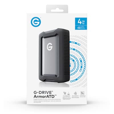 G DRIVE ArmorATD 4TB External USB C Portable Hard Drive Space Gray G DRIVE ArmorATD 4TB External USB C Portable Hard Drive Space Gray