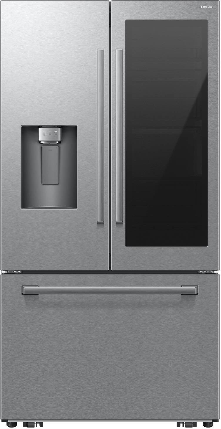Alt View 11. Samsung - Bespoke AI 29 cu. ft. 3-Door French Door Refrigerator with Auto View & Zero Clearance Fit - Fingerprint Resistant Stainless Steel.