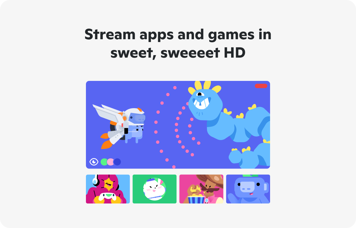 Stream apps and games in sweet, sweet HD
