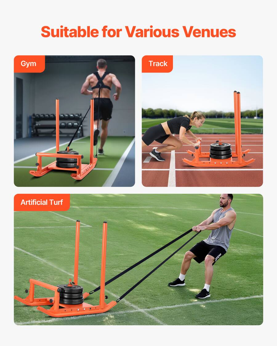 VEVOR Weight Sled, Steel Power Sled, Fitness Strength Training Sleds