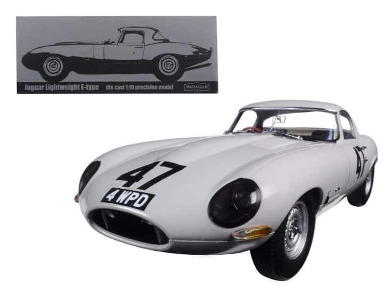 "1963 Jaguar Lightweight E-Type #47 Coombs 4 WPD"" 1/18 Diecast Model Car by Paragon """ price history on PriceWatchPro