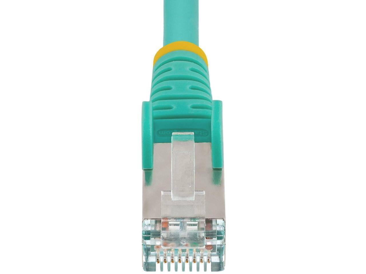 Alt View 3. StarTech.com - StarTech 15ft CAT6a Snagless S/FTP Ethernet Cable Aqua NLAQ15FCAT6APATCH.
