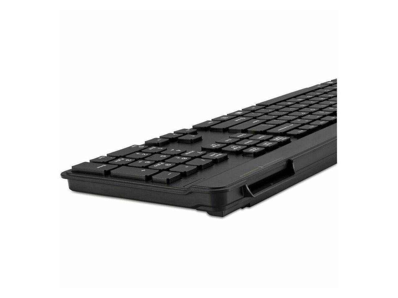 Alt View 4. Kensington - Kensington KB201C Simple Solutions Wired Keyboard with Smart Card Reader (CAC), TAA Compliant - Black (K75454TAA) - Black.