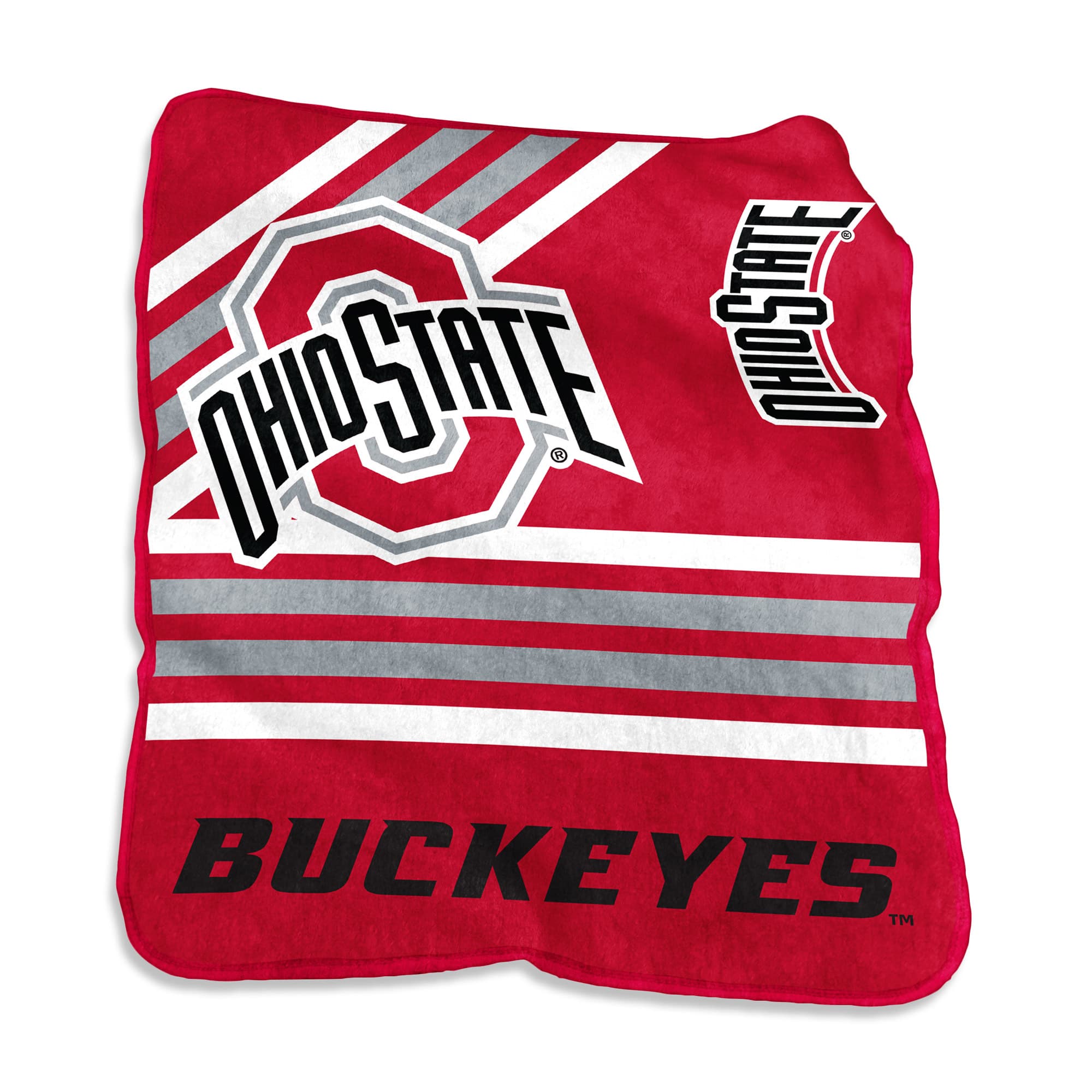 Logo Brands - Ohio State Buckeyes 50'' x 60'' Team Plush Raschel Throw Blanket - Multicolor price history on PriceWatchPro