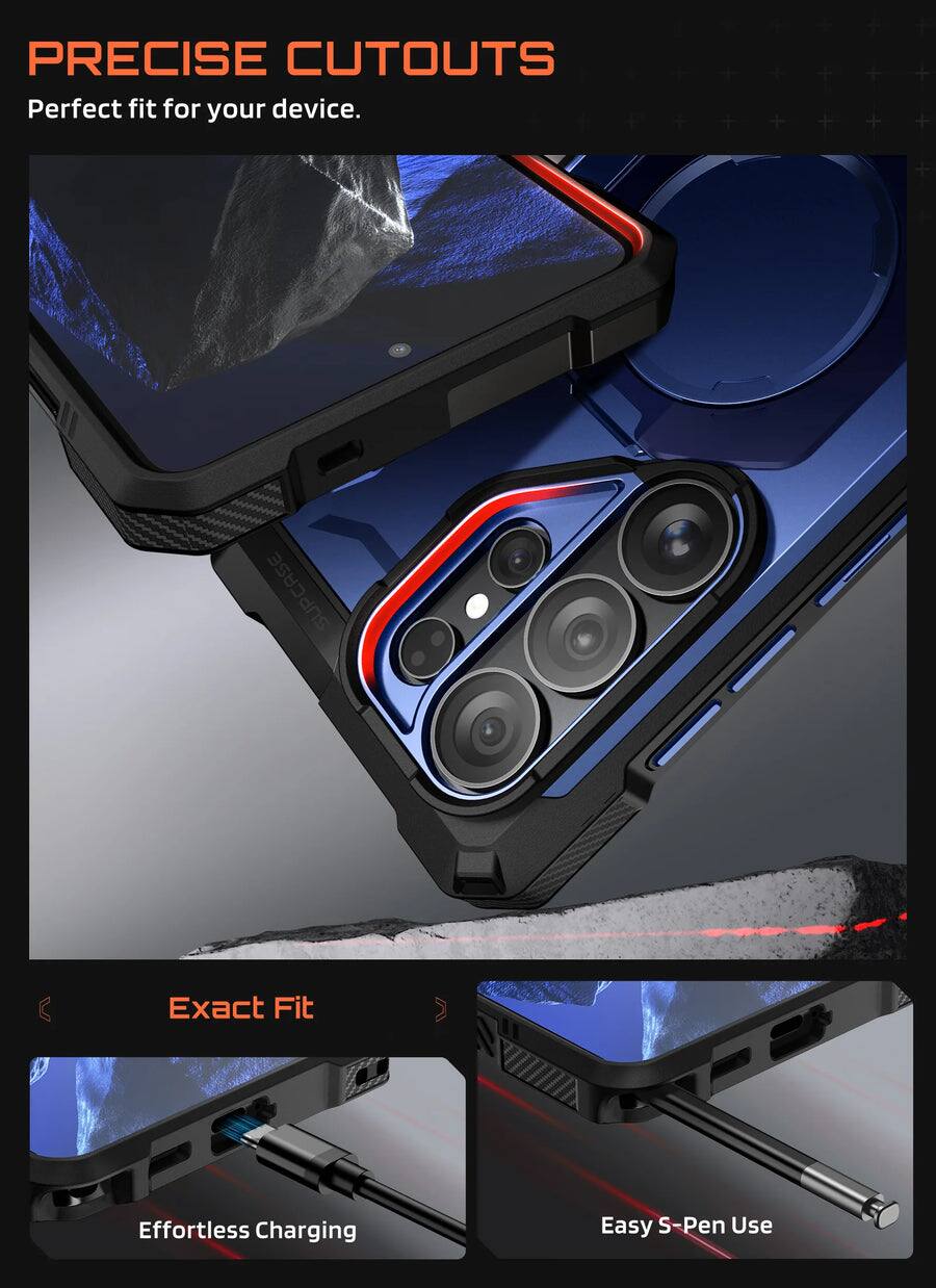 PRECISE CUTOUTS  
Perfect fit for your device.  

Exact Fit  
Effortless Charging  
Easy S-Pen Use