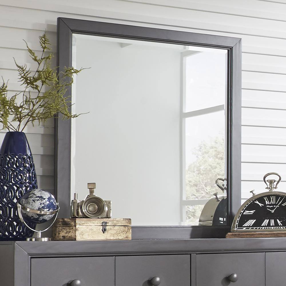 Alt View 1. Liberty Furniture Industries - Cottage View Mirror in Dark Gray - Gray.