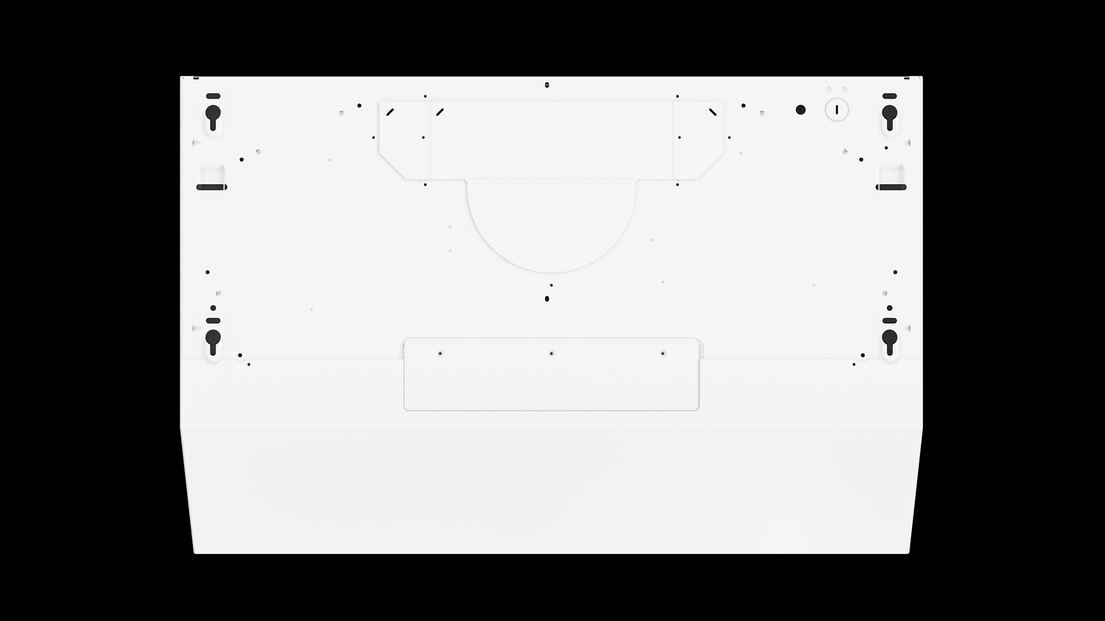 Alt View 5. Broan - Glacier 30-Inch 490 MAX Blower CFM 1.0 Sones White Range Hood - White.