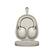Back. Sony - Sony WH-1000XM5 Wireless Noise Canceling Headphones with USB Port and Stand - Silver.