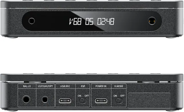 V'68 05 02:48
BAL.LO LO/COAX/OPT USB.REC ESP POWER IN D.MODE
ON OFF ON OFF