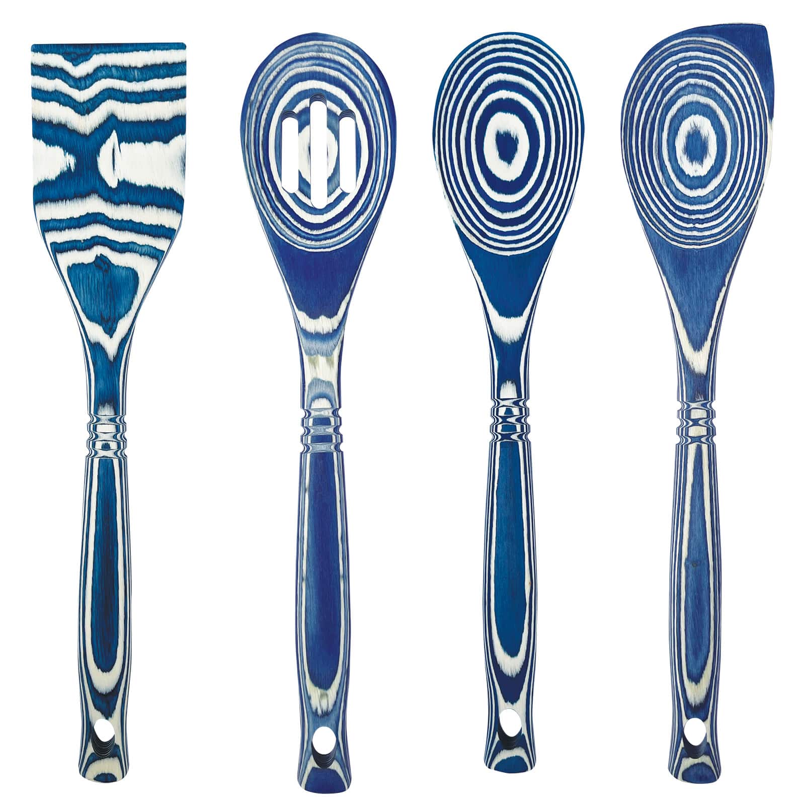Island Bamboo - 4 Piece Pakkawood Cooking and Serving Utensil Set - Blueberry price history on PriceWatchPro