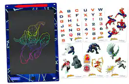 Lexibook - Spidey & Friends 11’’ Multicolor Learning Drawing E-ink Tablet with Stencils