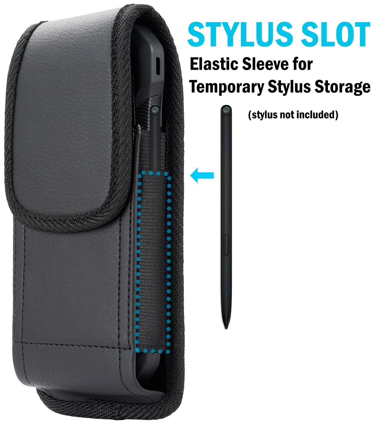 STYLUS SLOT  
Elastic Sleeve for Temporary Stylus Storage  
(stylus not included)