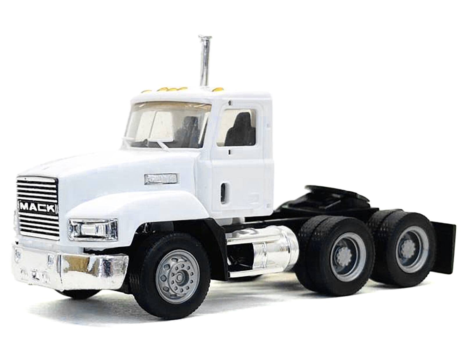 Angle. Promotex - Mack 603 Short Day Cab White 1/87 (HO) Plastic Model Car by Promotex - White.