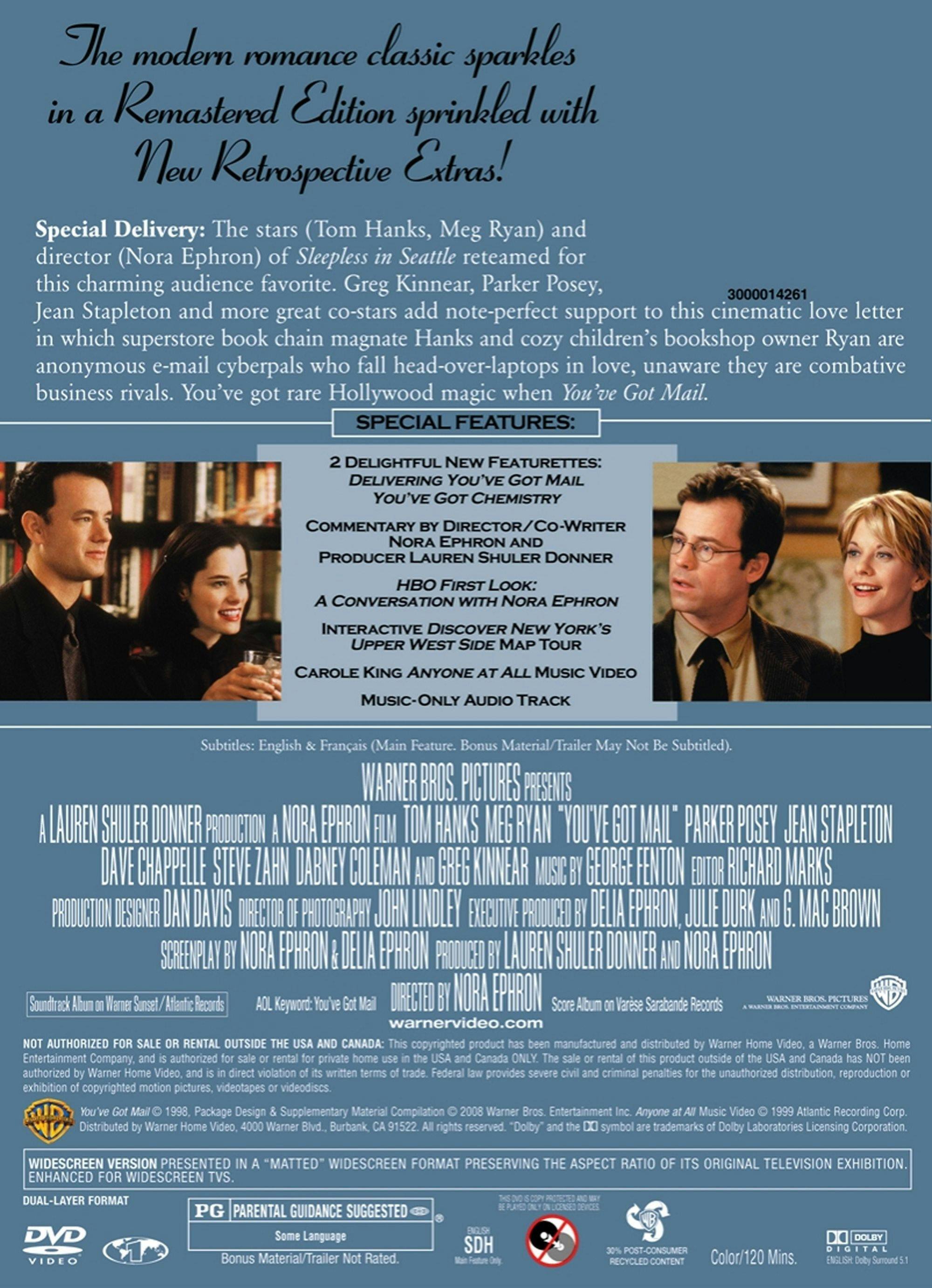Angle. You've Got Mail (DVD Deluxe Edition) [DVD].