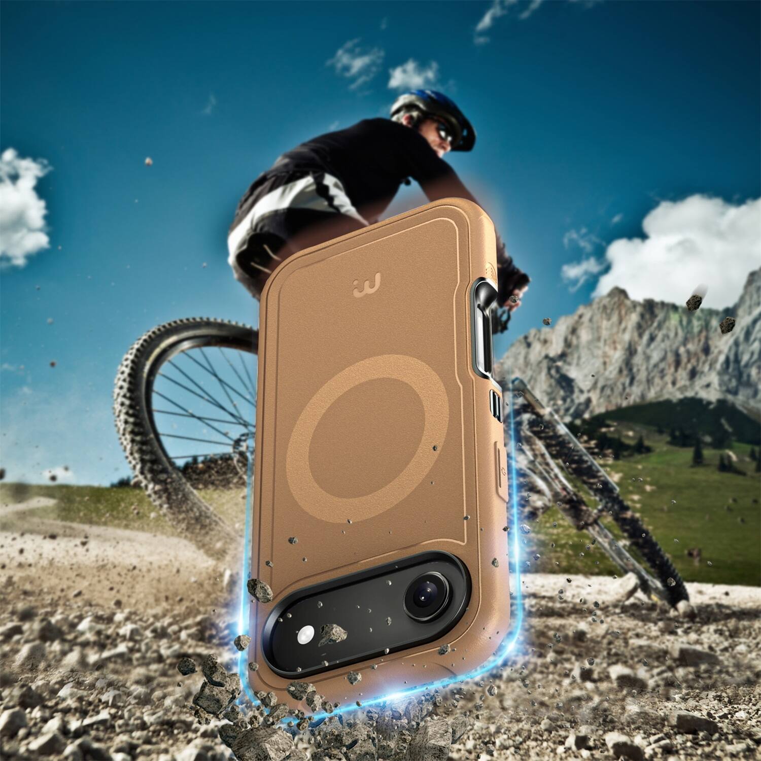 Alt View 3. Mybat Pro - MyBat Pro Maverick Series Rogue Edition MagSafe Case for Apple iPhone Air 6.5''- Brown - Brown.