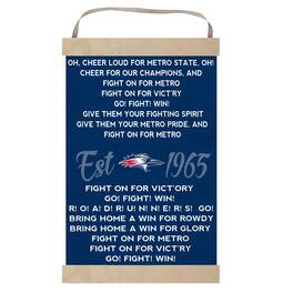 Jardine - MSU Denver Roadrunners 12" x 20" Fight Song Banner Sign - Navy