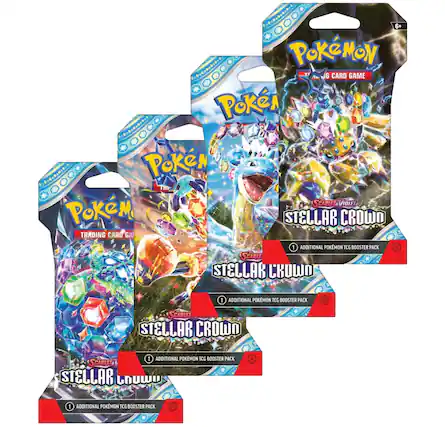 6+ Pokémon Trading Card Game Scarlet & Violet Stellar Crown 1 Additional Pokémon TCG Booster Pack