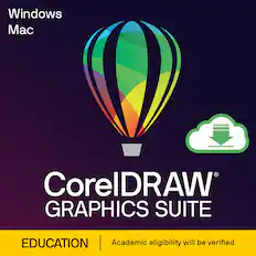 Windows Mac CoreIDRAW GRAPHICS SUITE EDUCATION | Academic eligibility will be verified.