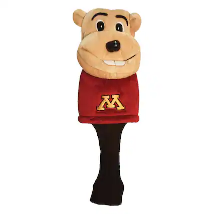 Front. Team Golf - Minnesota Golden Gophers Mascot Head Cover - Multicolor.
