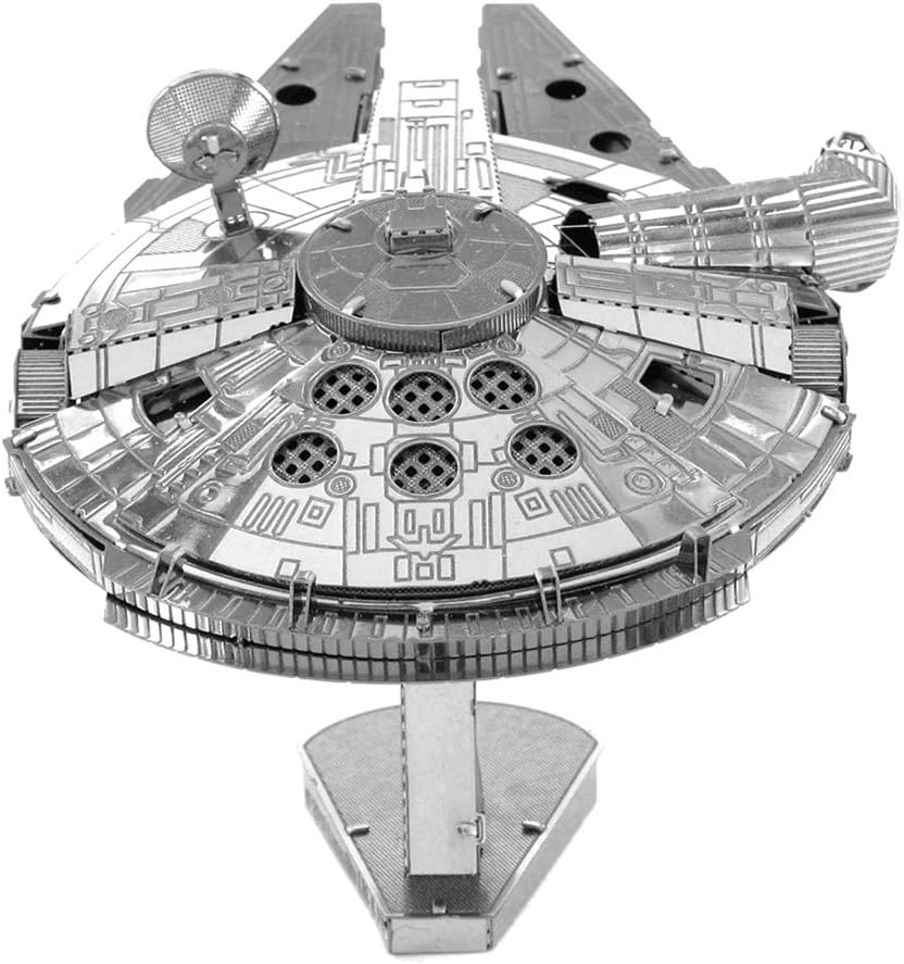 Alt View 1. Metal Earth - Metal Earth Star Wars Millennium Falcon 3D Metal Model Kit Fascinations - Silver.