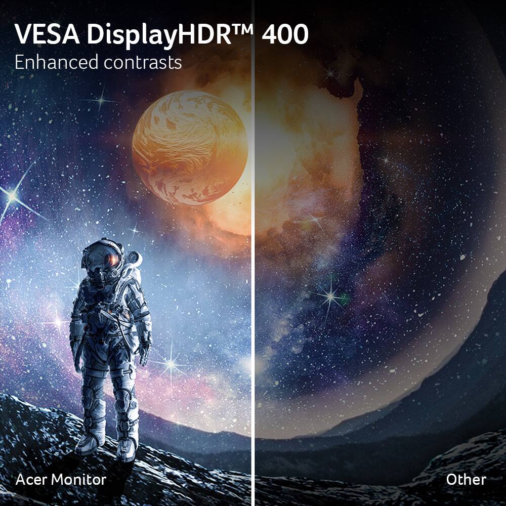 VESA TM 400 DisplayHDRTM Enhanced contrasts Acer Monitor Other