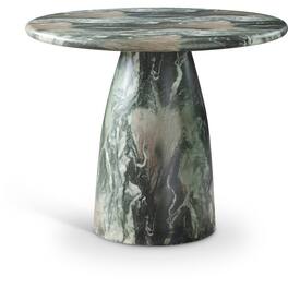 Meridian Furniture - Cosenza 36" Marble Finish Concrete Dining Table - Green