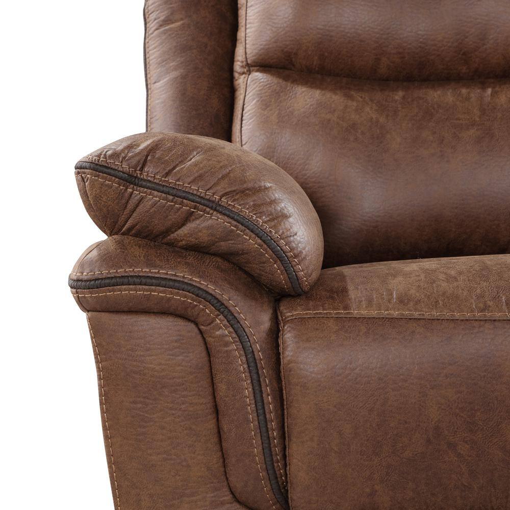 Alt View 1. New Classic Furniture - Ryland Glider Recliner- Brown - Brown.