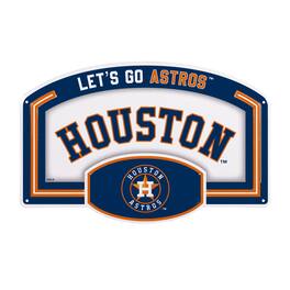 Evergreen Enterprises - Houston Astros 11" x 17" Embossed USA Steel Buckle Wall Sign - Multicolor