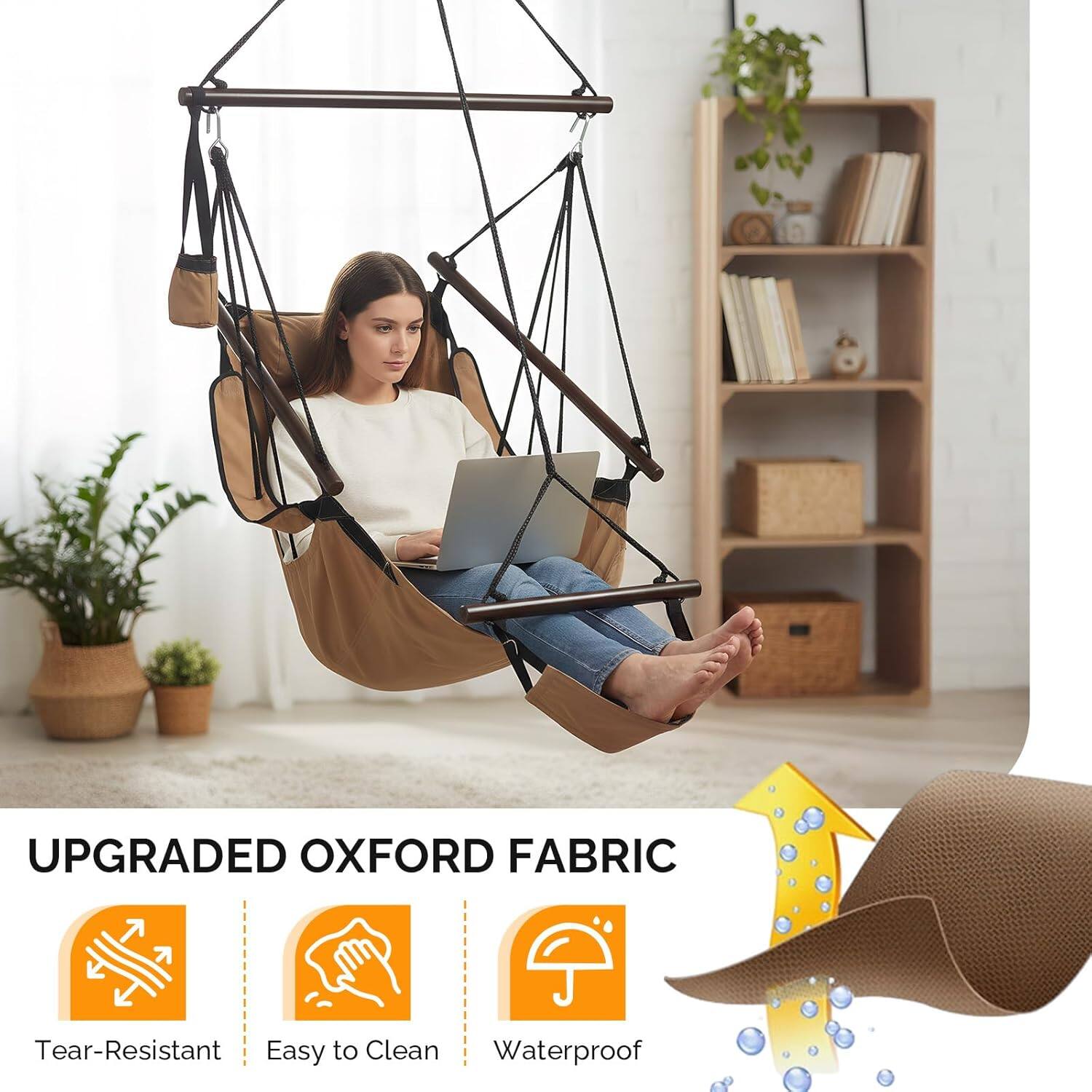 UPGRADED OXFORD FABRIC

- Tear-Resistant
- Easy to Clean
- Waterproof