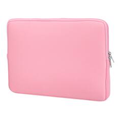 Front. Unique Bargains - Laptop Case - Polyester Computer Sleeve Carrying Bag, Shockproof Protective Cover for 17" Notebook - Pink.
